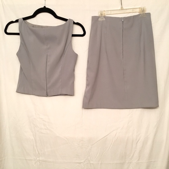 Be Smart, Lt. Grey Mini Skirt & Top Set. Size 3/4 EUC - Picture 3 of 8